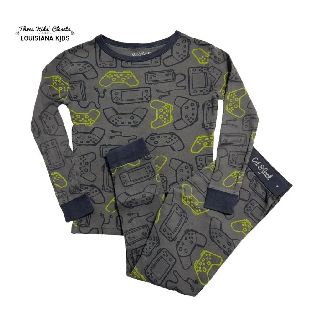 Cat & Jack Sz 6 Video Game Controller Pajamas